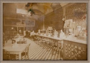 Before Extensive Digital Photo Restoration of Lunch Counter Photo